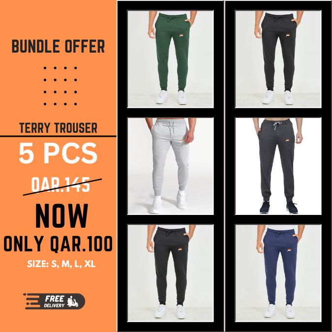 unisex terry trouser  5 pcs bundle offer