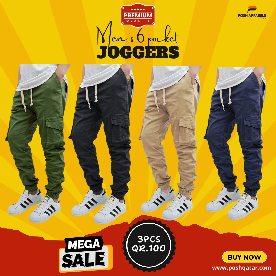 men's 6 pocket jogger bundle offer